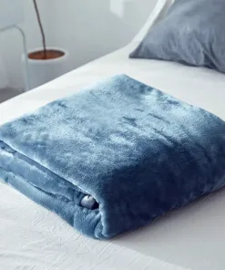Blue Warm Fleece Blanket