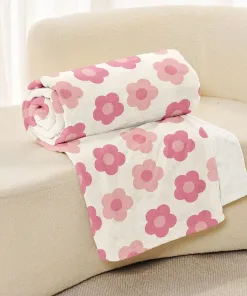 Pink Flower Blanket